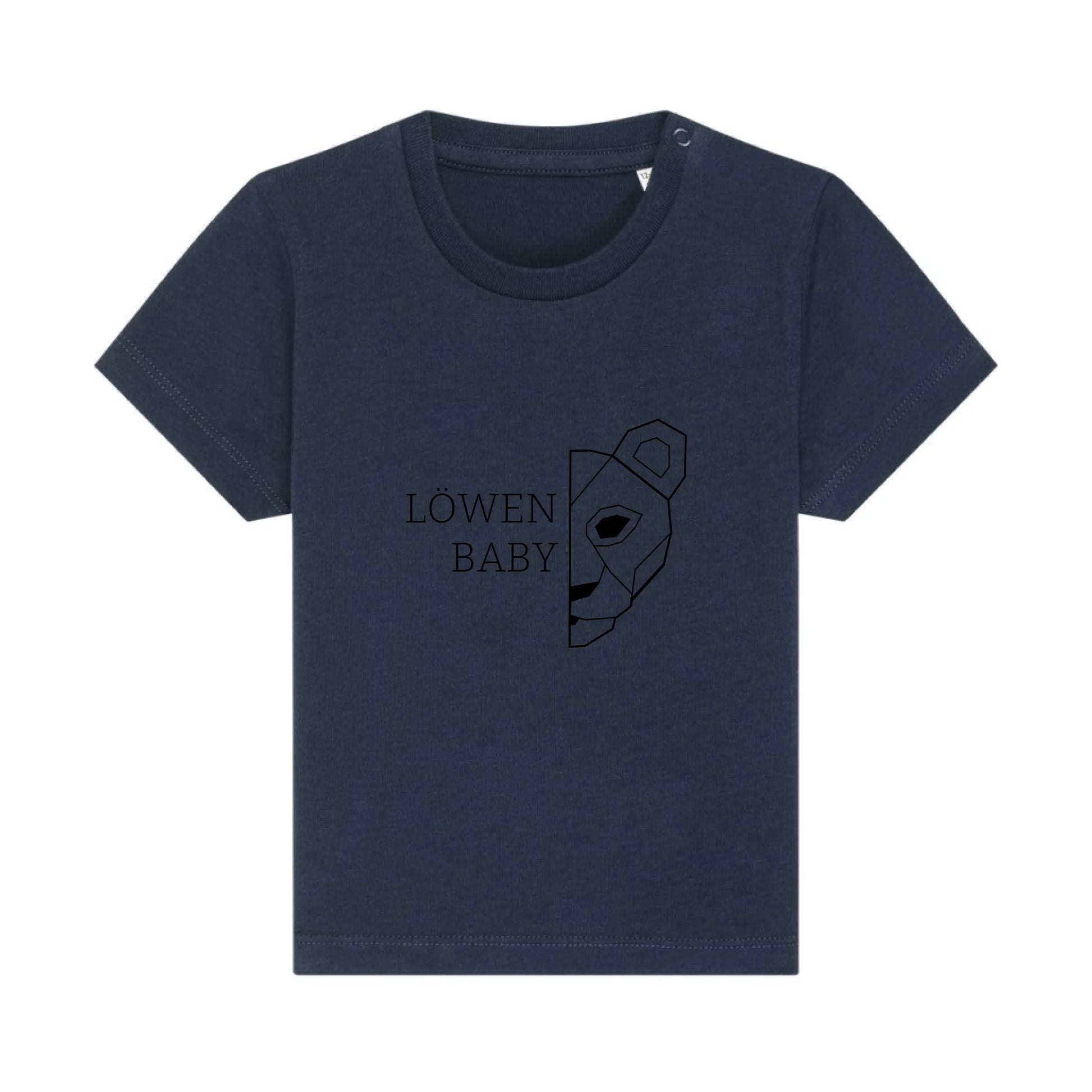 Löwen Baby - Bio Baby Shirt *personalisierbar (ohne Namen)* Baby Creator T-Shirt ST ST NEU French-Navy