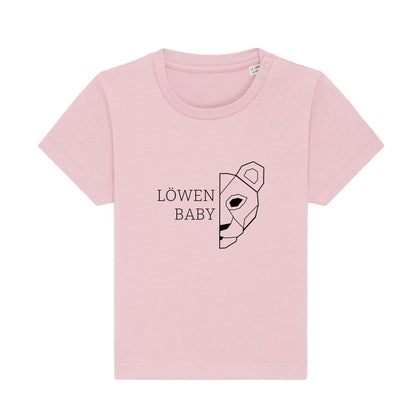 Löwen Baby - Bio Baby Shirt *personalisierbar (ohne Namen)* Baby Creator T-Shirt ST ST NEU Cotton-Pink