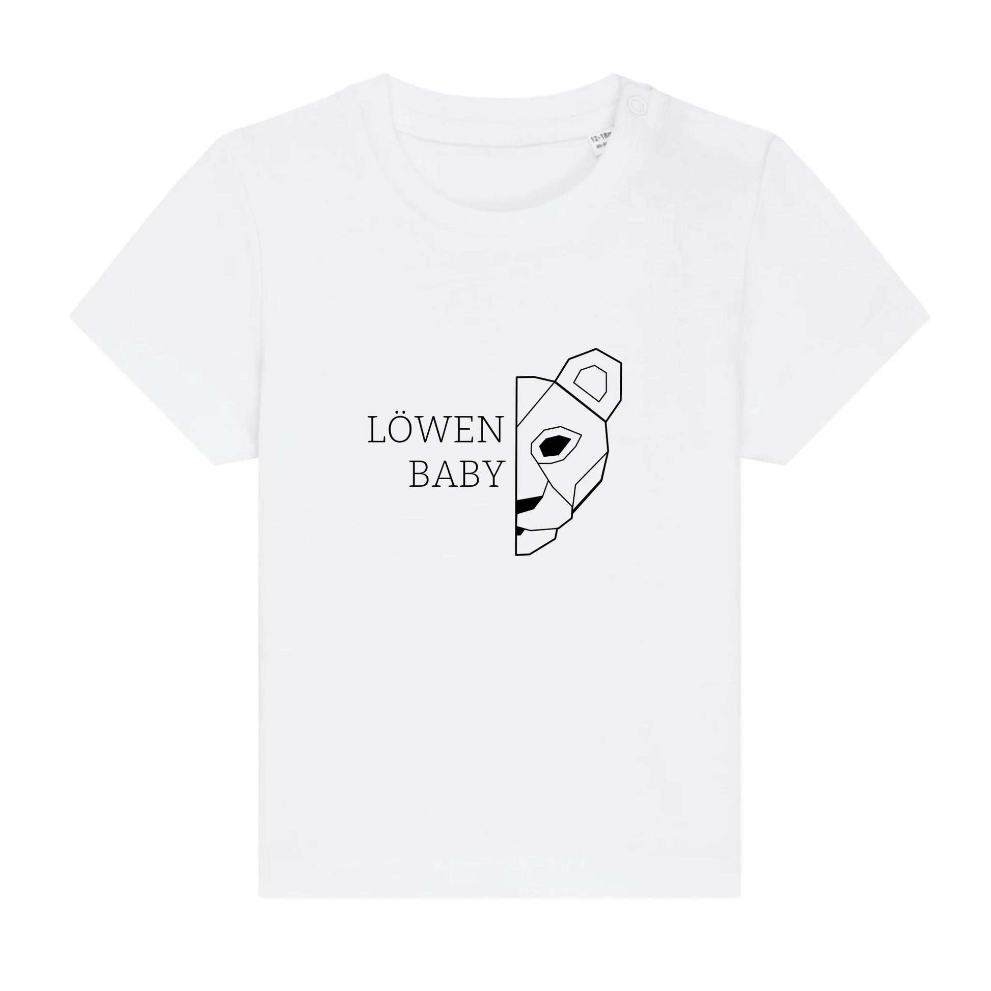 Löwen Baby - Bio Baby Shirt *personalisierbar (ohne Namen)* Baby Creator T-Shirt ST ST NEU White