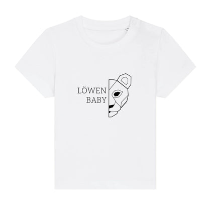 Löwen Baby - Bio Baby Shirt *personalisierbar (ohne Namen)* Baby Creator T-Shirt ST ST NEU White