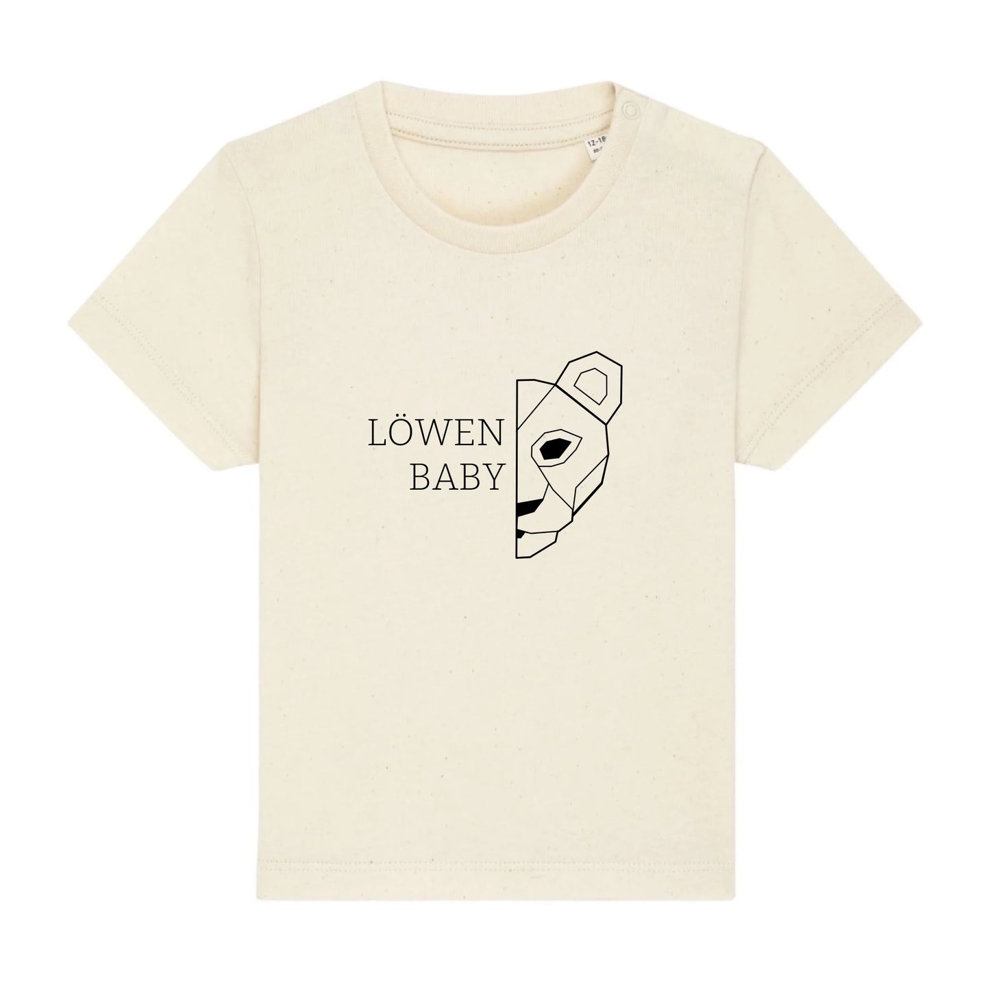 Löwen Baby - Bio Baby Shirt *personalisierbar (ohne Namen)* Baby Creator T-Shirt ST ST NEU Natural-Raw