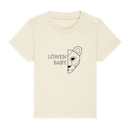 Löwen Baby - Bio Baby Shirt *personalisierbar (ohne Namen)* Baby Creator T-Shirt ST ST NEU Natural-Raw