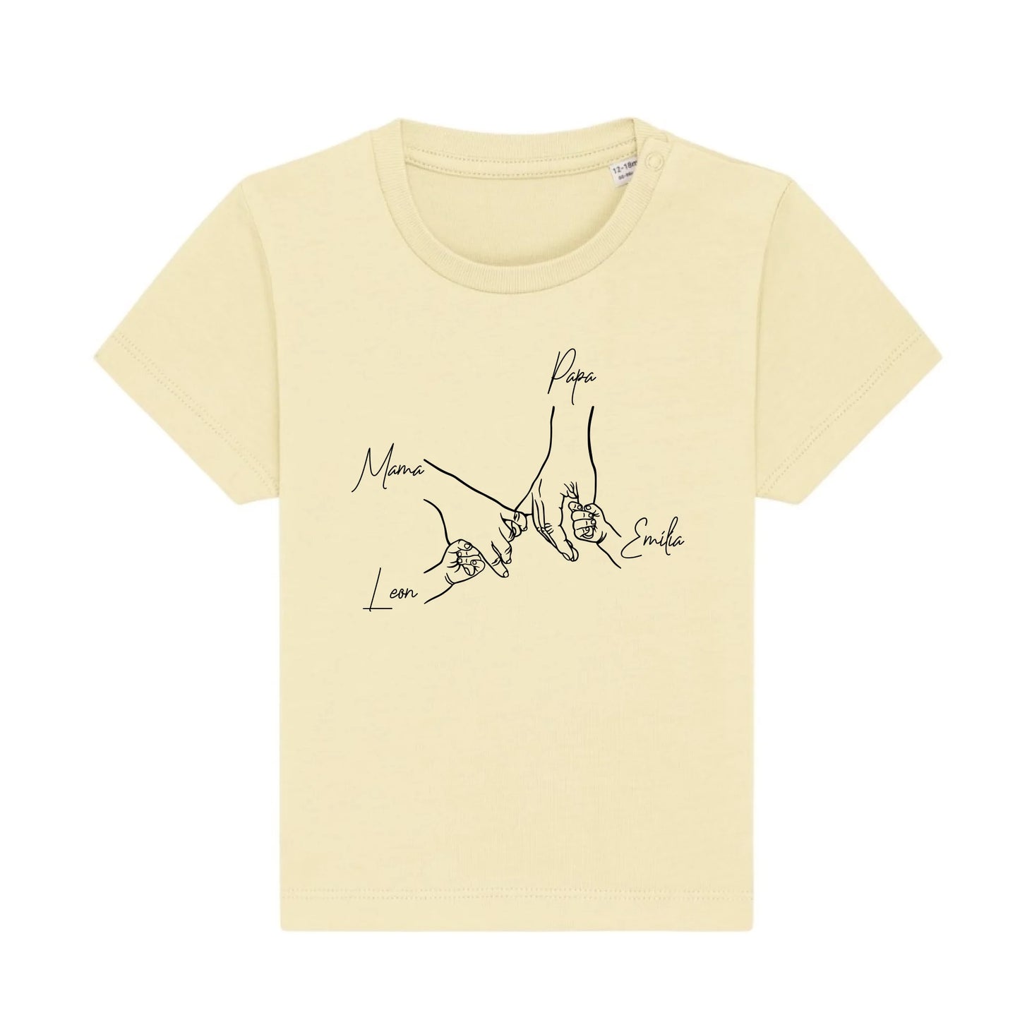 Family Hands - Bio Baby Shirt *personalisierbar*
