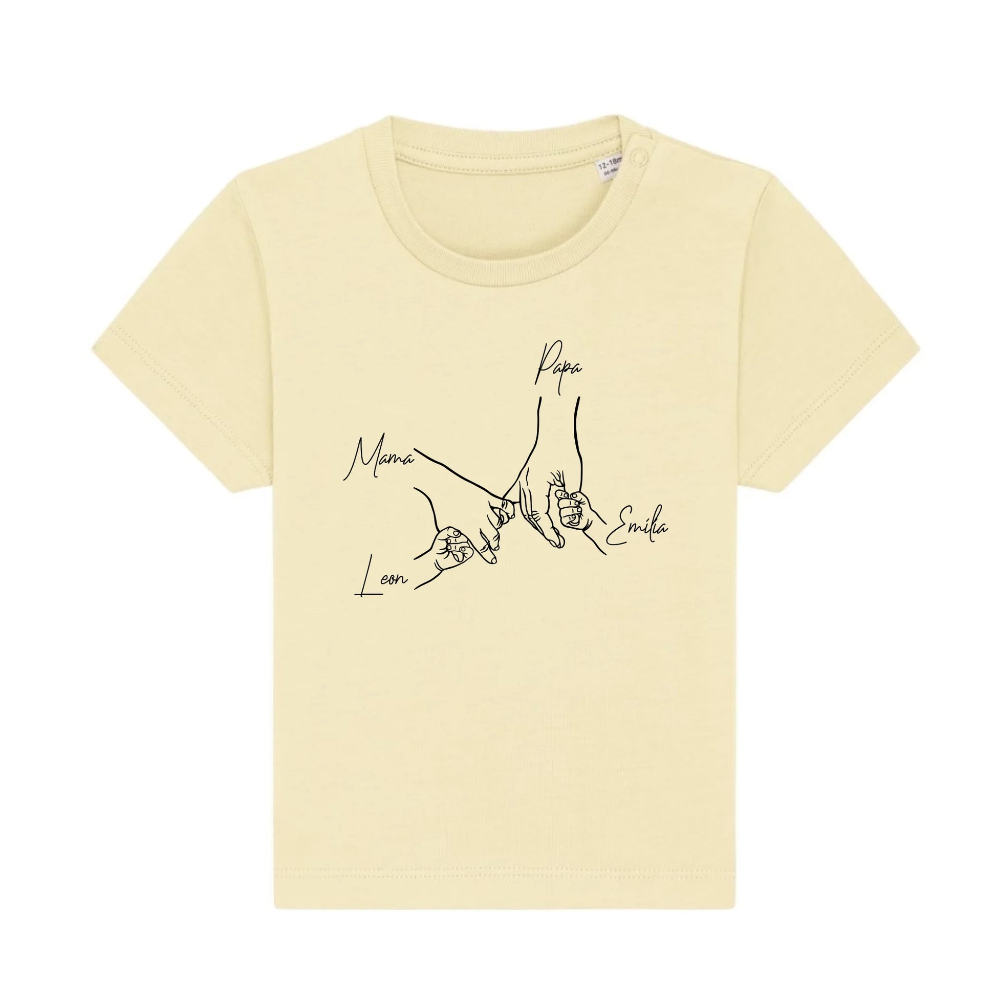 Family Hands - Bio Baby Shirt *personalisierbar*
