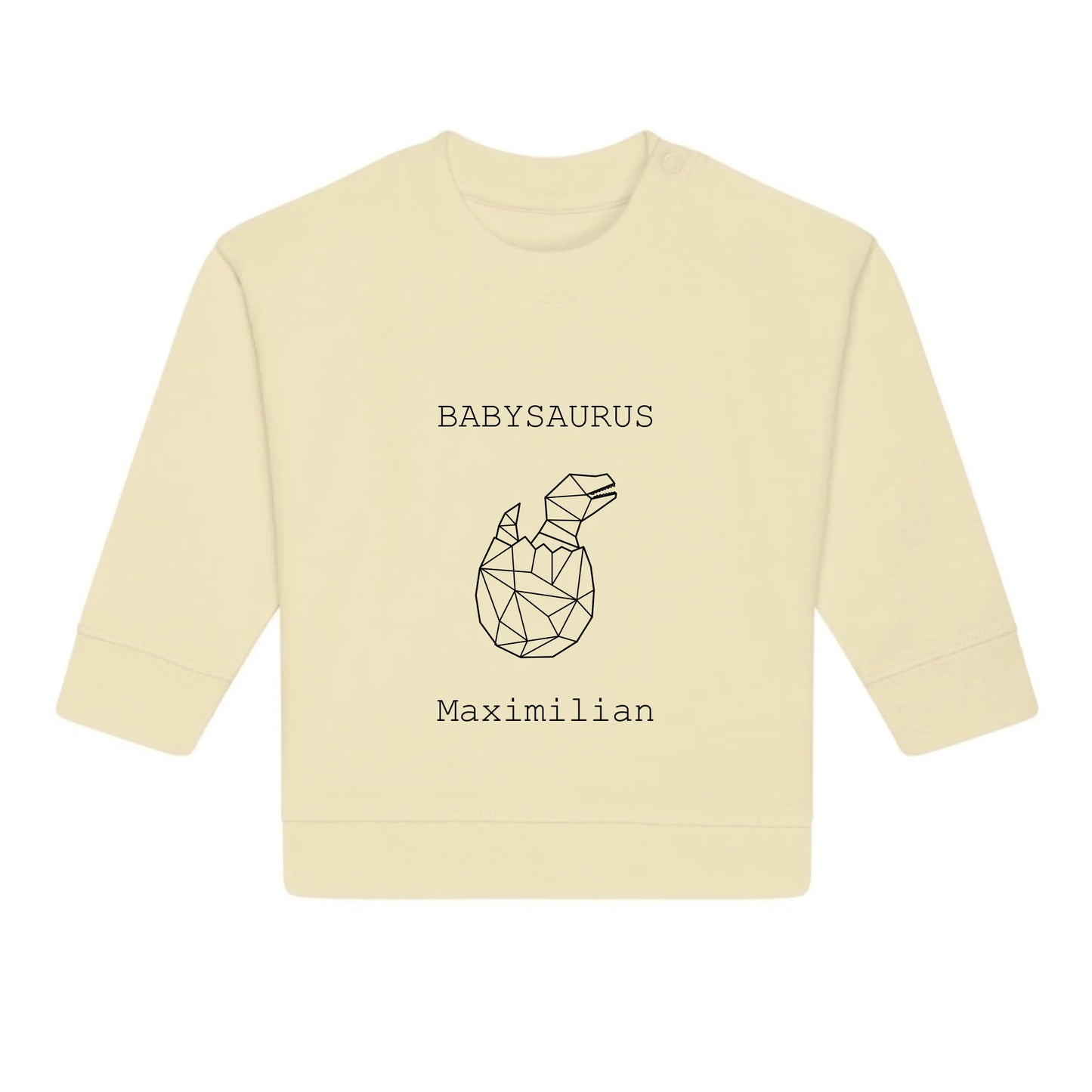 Babysaurus - Bio Baby Sweatshirt *personalisierbar (mit Namen)*