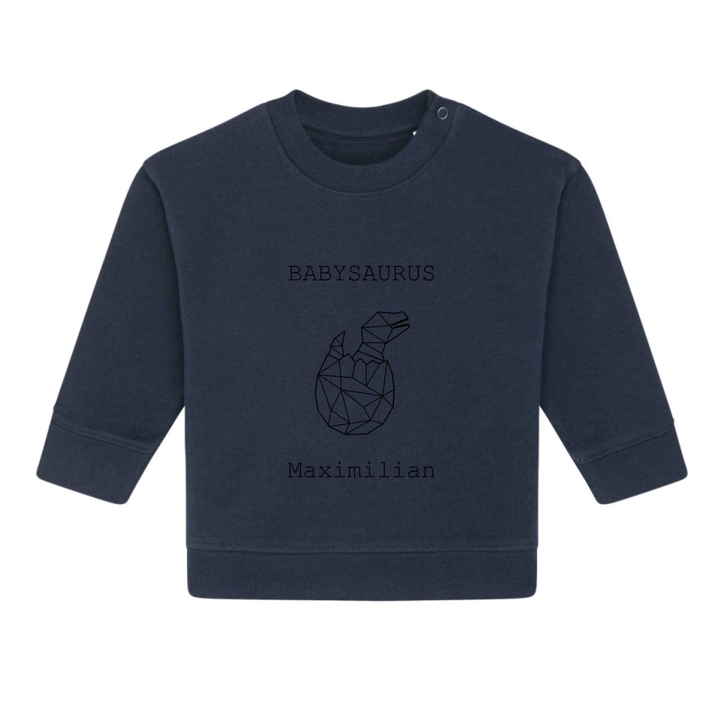 Babysaurus - Bio Baby Sweatshirt *personalisierbar (mit Namen)*