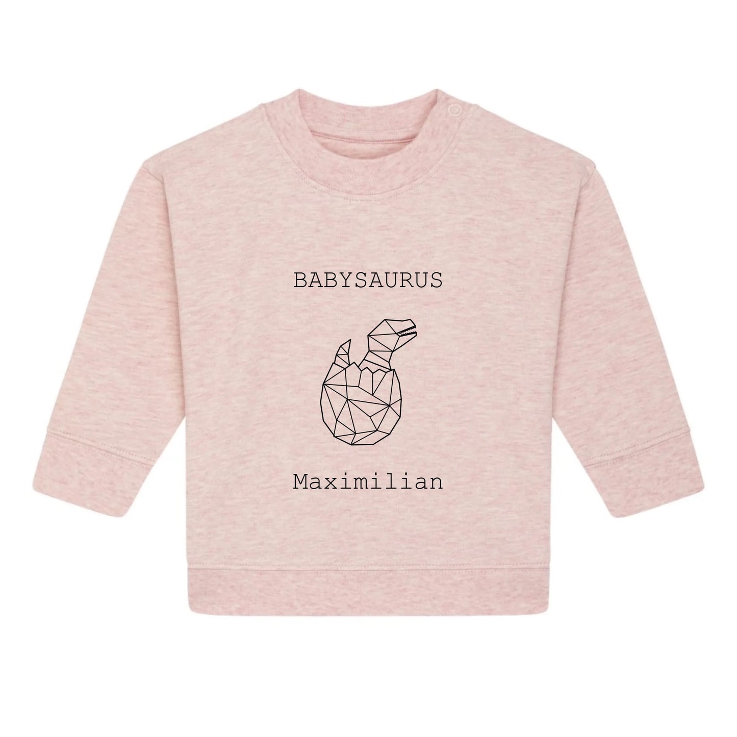 Babysaurus - Bio Baby Sweatshirt *personalisierbar (mit Namen)*