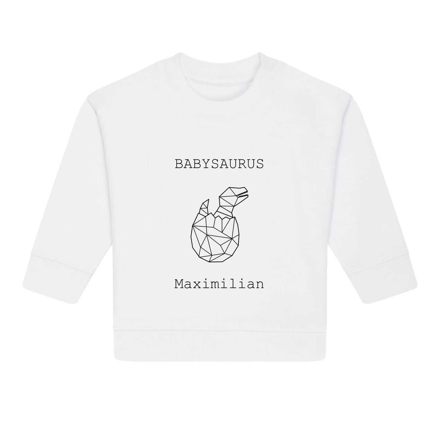 Babysaurus - Bio Baby Sweatshirt *personalisierbar (mit Namen)*