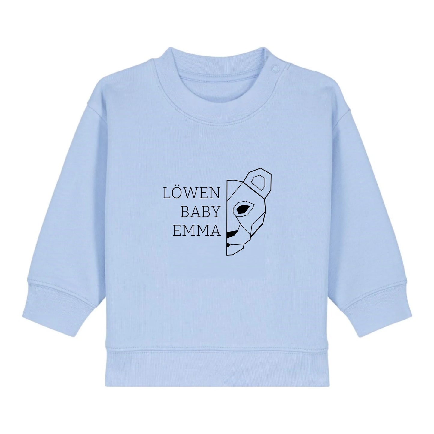 Löwen Baby - BIo Baby Sweatshirt *personalisierbar (mit Namen)*