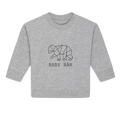Baby Bär - Bio Baby Sweatshirt *personalisierbar (ohne Namen)*