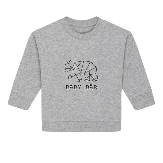 Baby Bär - Bio Baby Sweatshirt *personalisierbar (ohne Namen)*