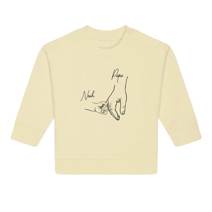 Hold my hand Dad - Bio Baby Sweatshirt *personalisierbar*