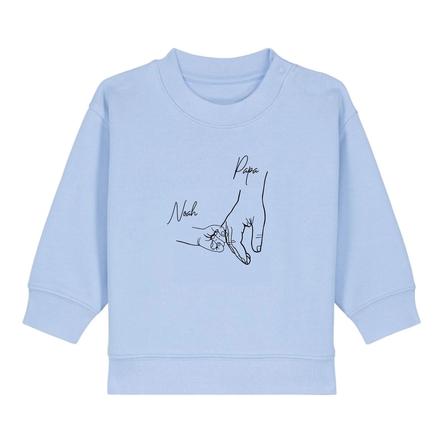 Hold my hand Dad - Bio Baby Sweatshirt *personalisierbar*