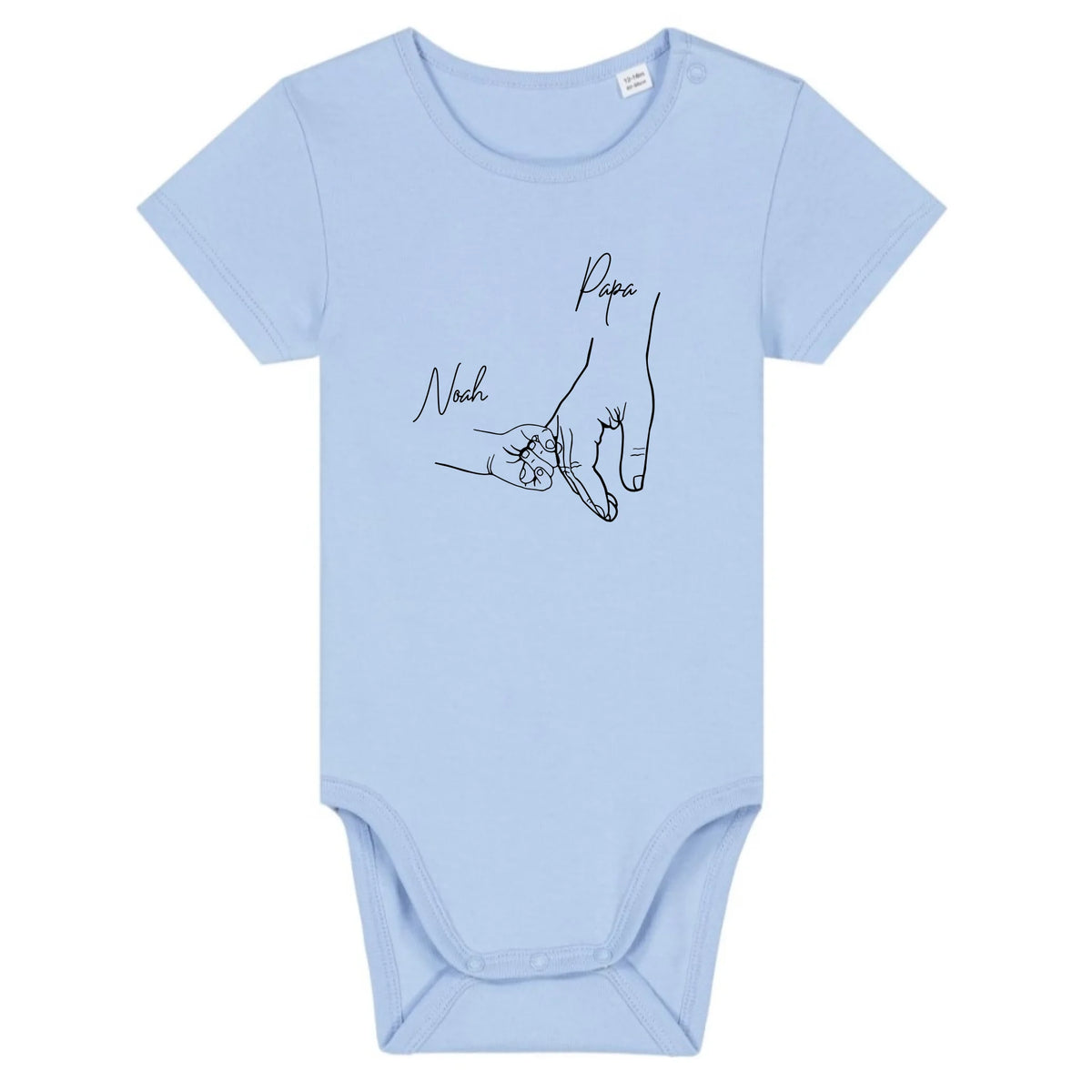 Hold my hand Dad - Bio Baby Body *personalisierbar* Baby Body ST ST Blue-Soul