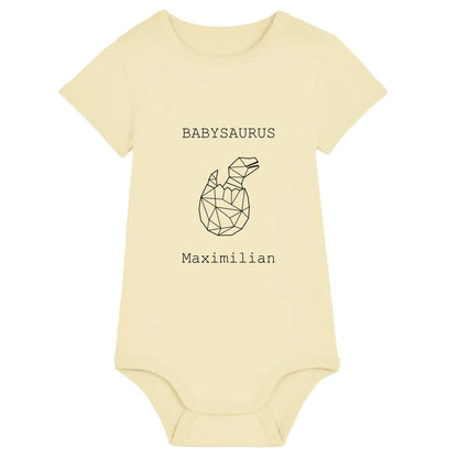 Babysaurus - Bio Baby Body *personalisierbar (mit Namen)* Baby Body ST ST Butter
