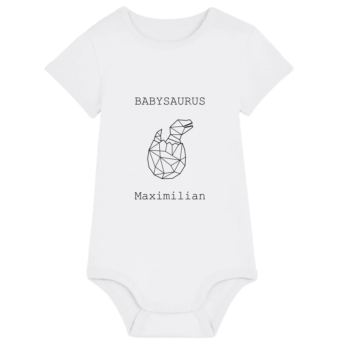 Babysaurus - Bio Baby Body *personalisierbar (mit Namen)* Baby Body ST ST White