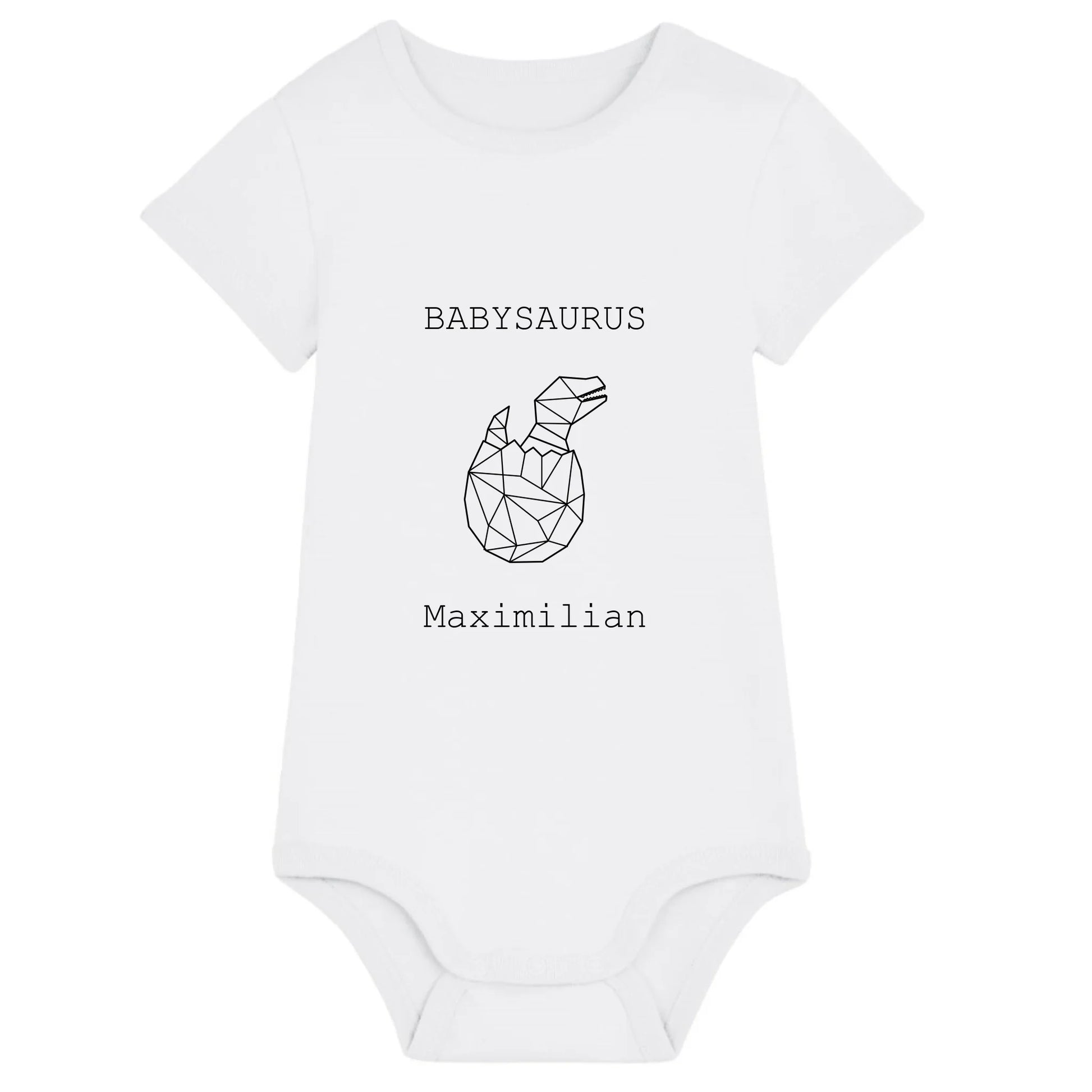 Babysaurus - Bio Baby Body *personalisierbar (mit Namen)* Baby Body ST ST White
