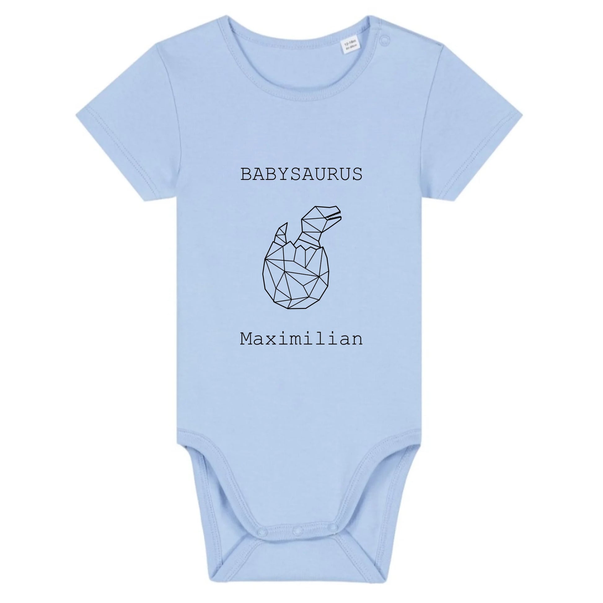 Babysaurus - Bio Baby Body *personalisierbar (mit Namen)* Baby Body ST ST Blue-Soul