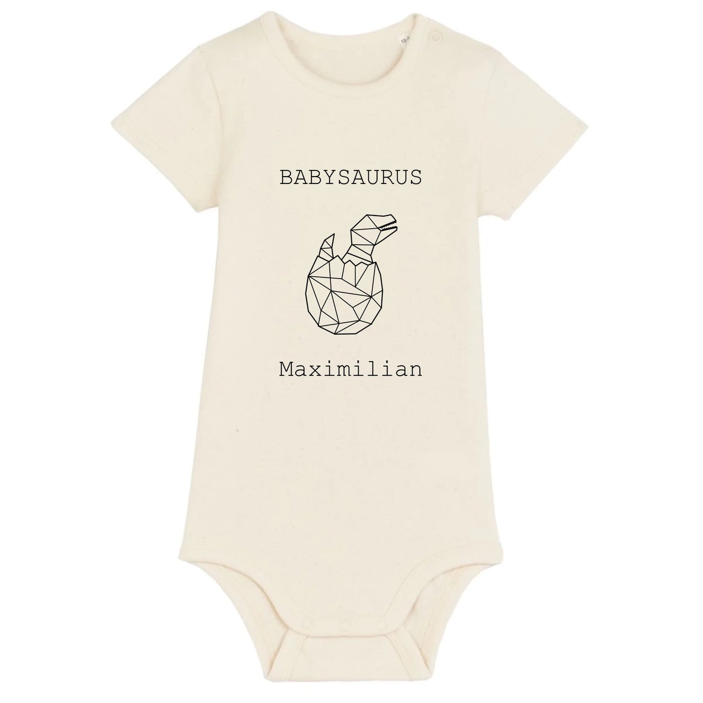 Babysaurus - Bio Baby Body *personalisierbar (mit Namen)* Baby Body ST ST Natural-Raw