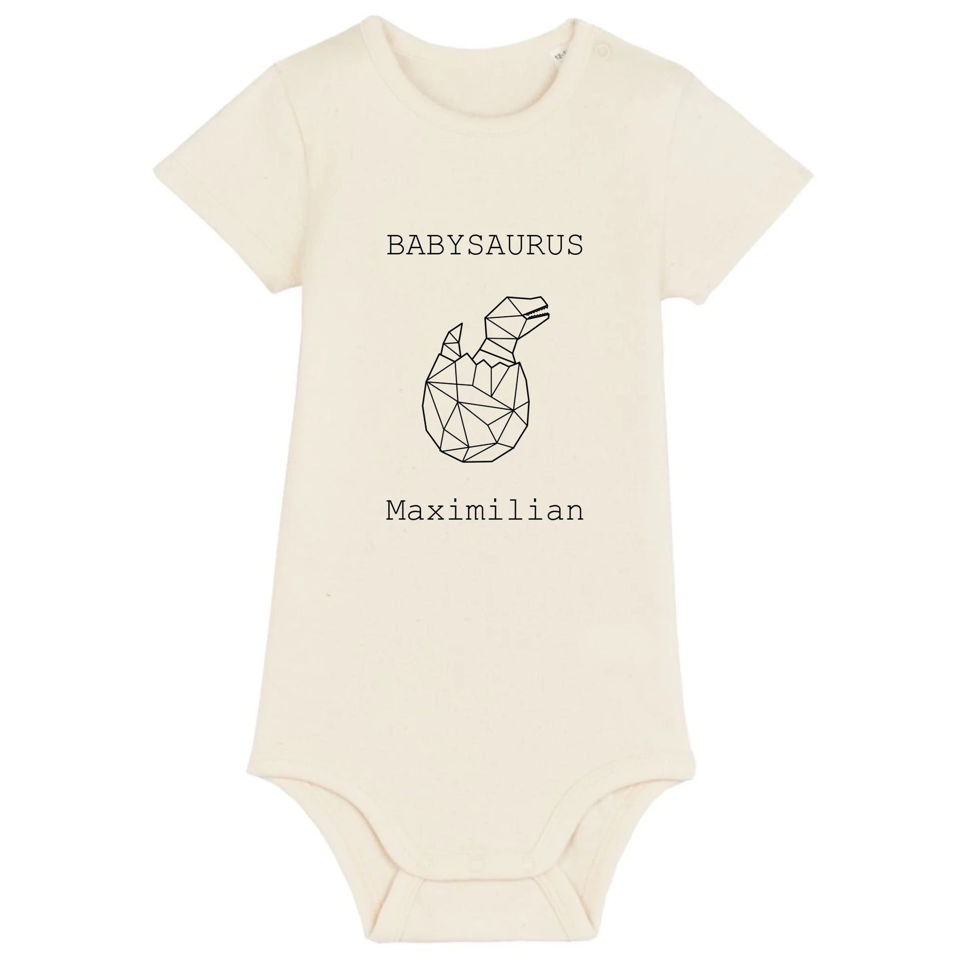 Babysaurus - Bio Baby Body *personalisierbar (mit Namen)* Baby Body ST ST Natural-Raw