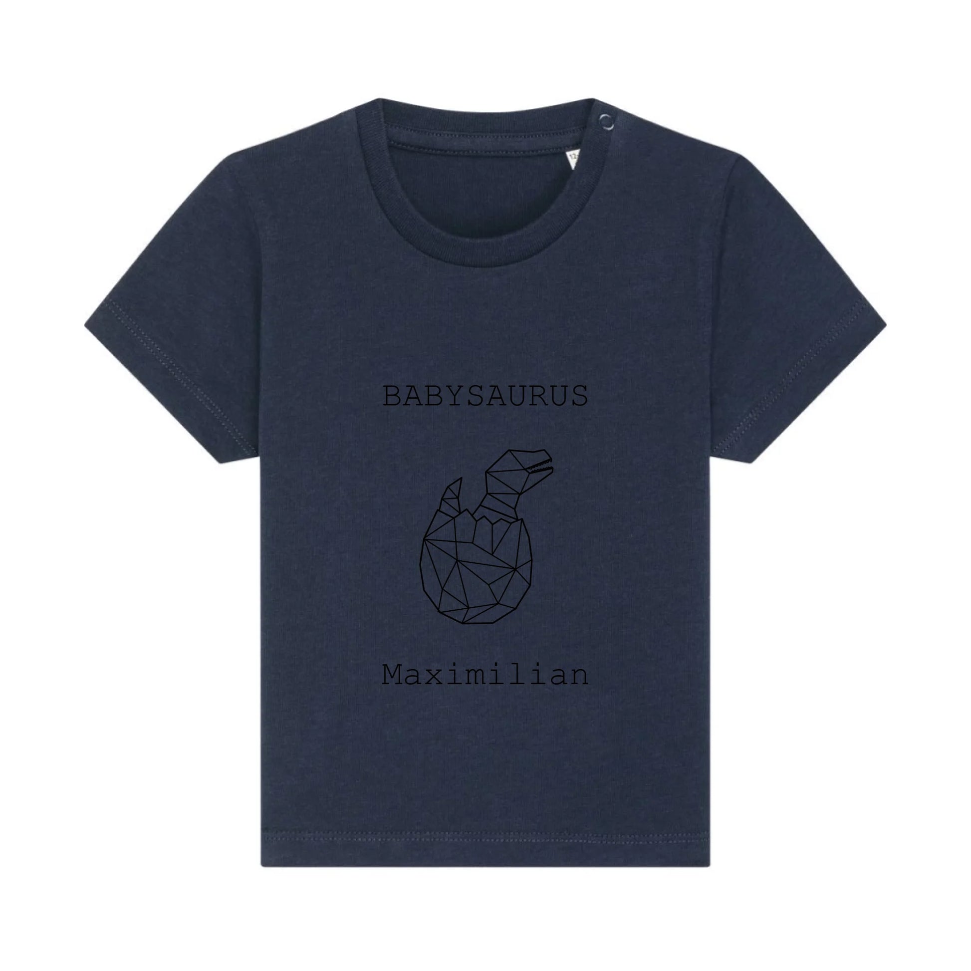 Babysaurus - Bio Baby Shirt *personalisierbar (mit Namen)* Baby Creator T-Shirt ST ST NEU French-Navy