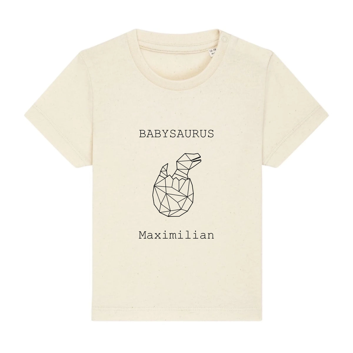 Babysaurus - Bio Baby Shirt *personalisierbar (mit Namen)* Baby Creator T-Shirt ST ST NEU Natural-Raw