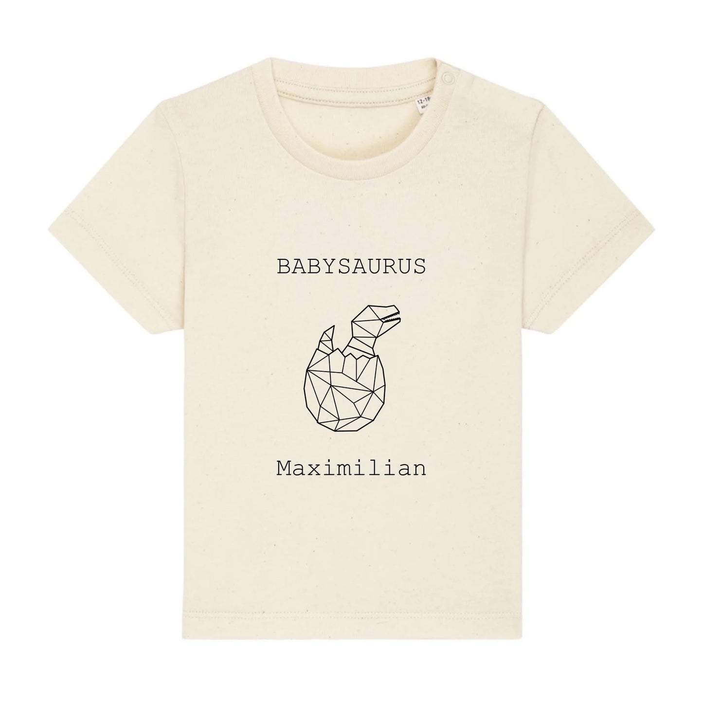 Babysaurus - Bio Baby Shirt *personalisierbar (mit Namen)* Baby Creator T-Shirt ST ST NEU Natural-Raw