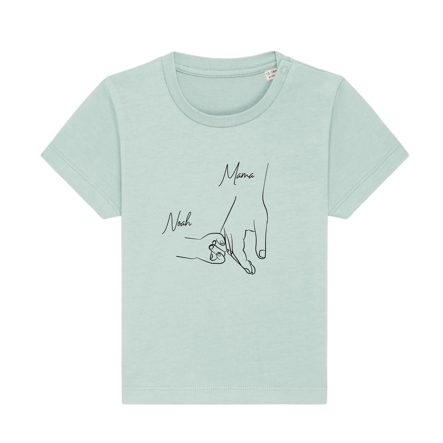 Hold my hand Mom - Bio Baby Shirt *personalisierbar*