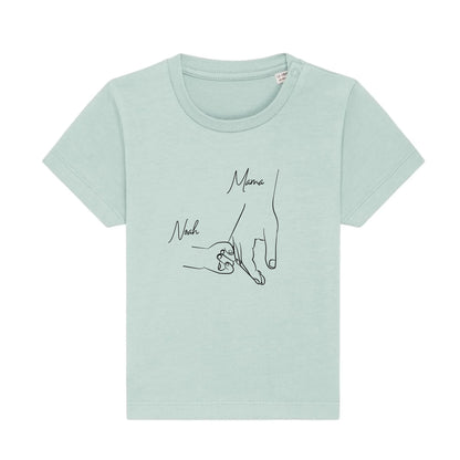 Hold my hand Mom - Bio Baby Shirt *personalisierbar*