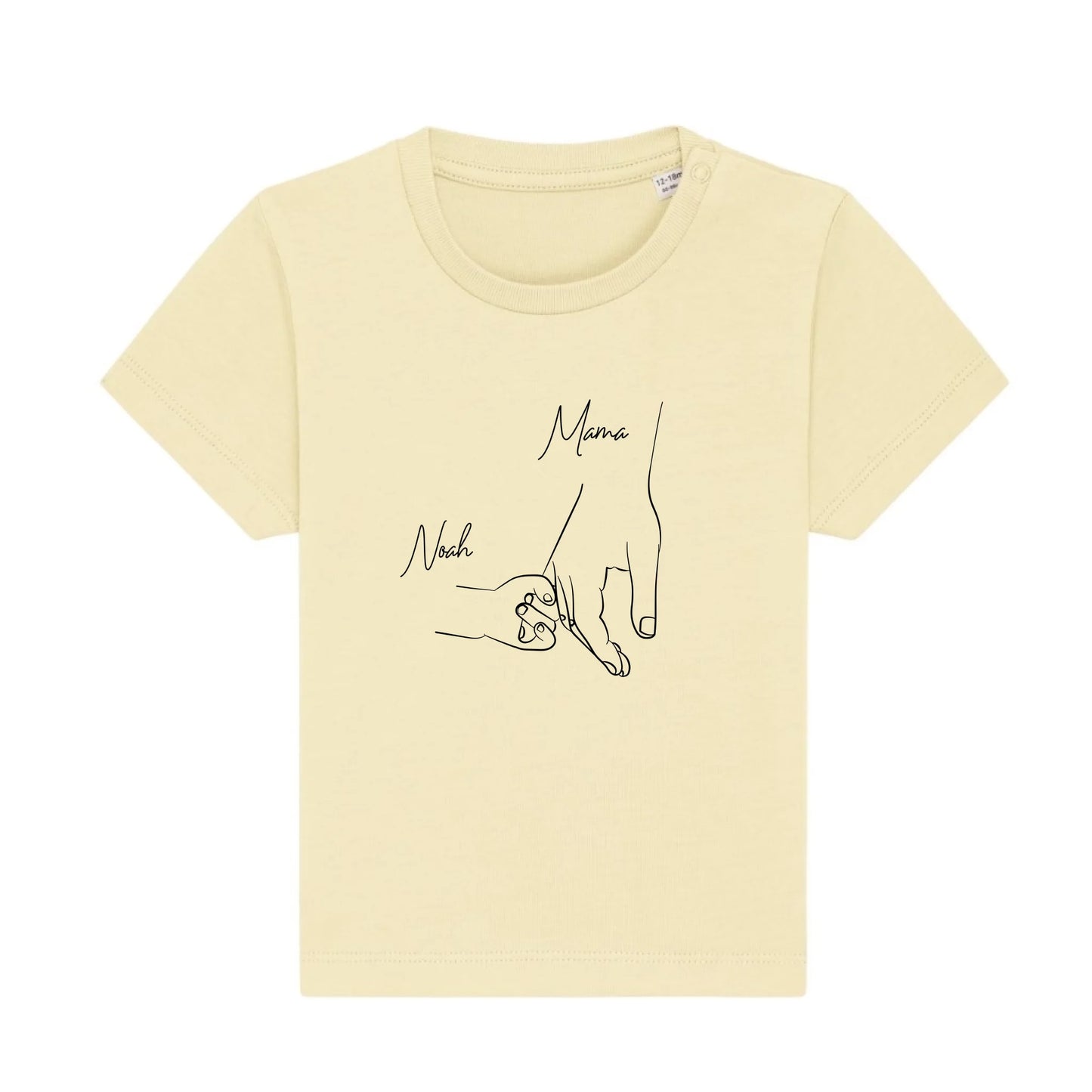 Hold my hand Mom - Bio Baby Shirt *personalisierbar*