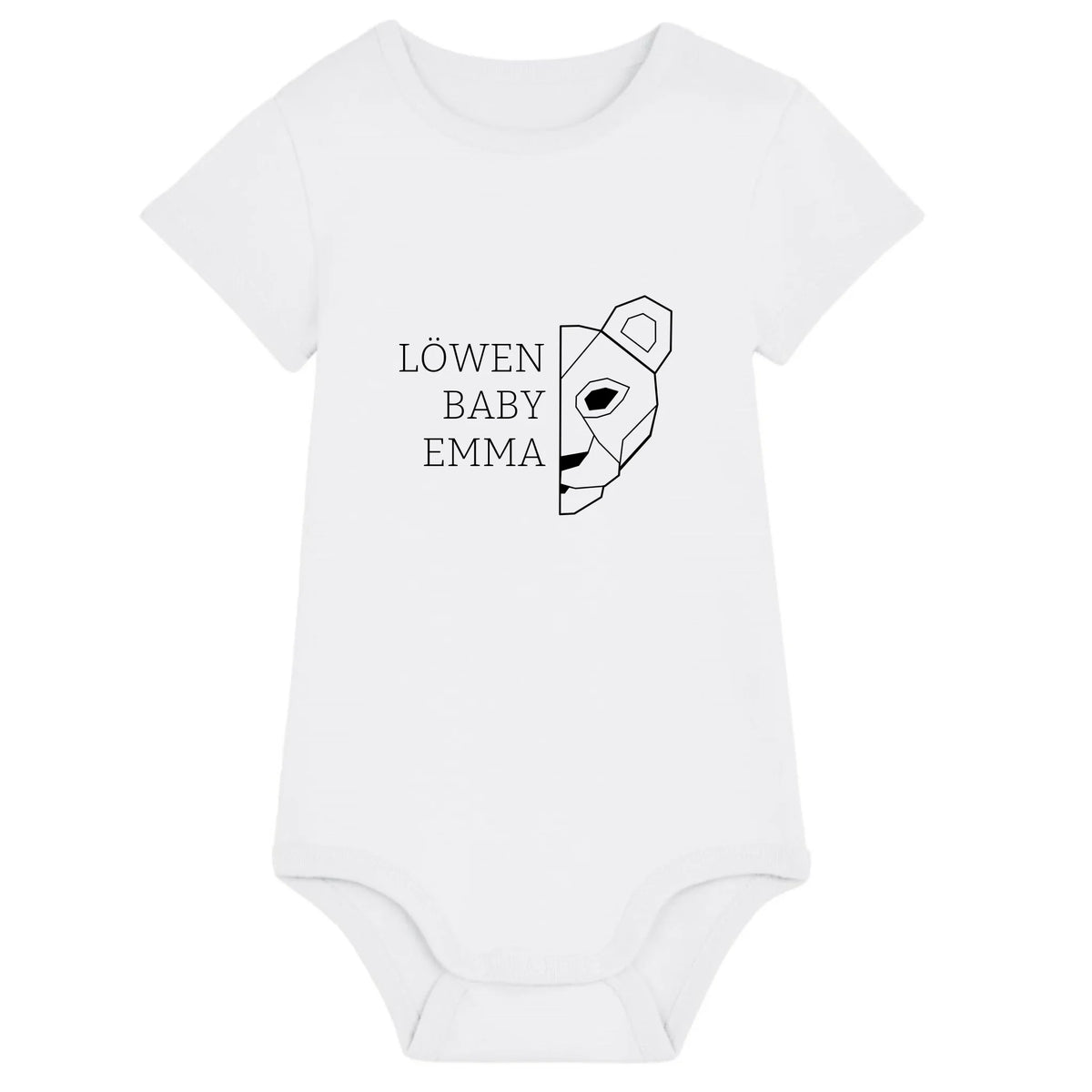 Löwen Baby - Bio Baby Body *personalisierbar (mit Namen)* Baby Body ST ST White