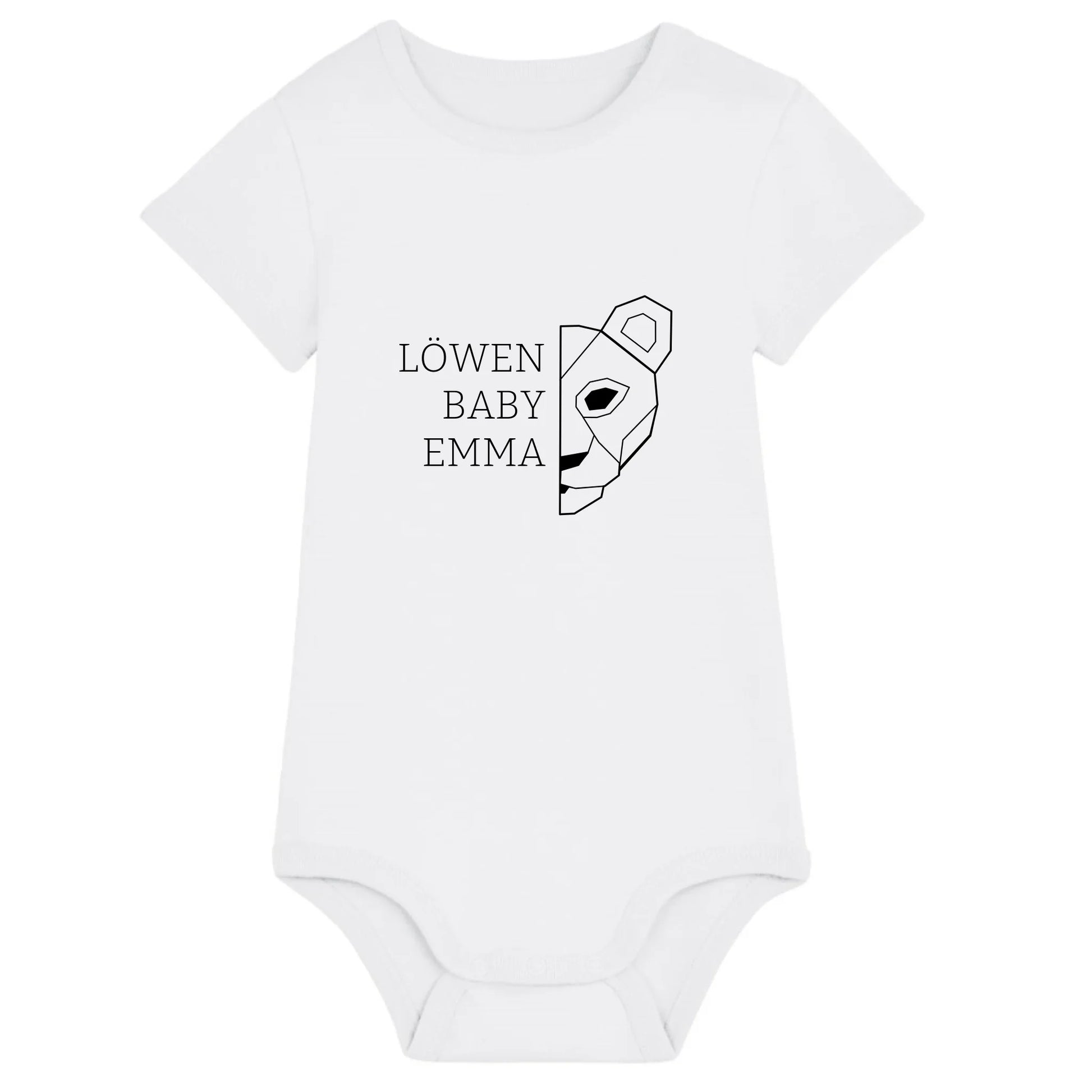 Löwen Baby - Bio Baby Body *personalisierbar (mit Namen)* Baby Body ST ST White