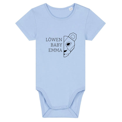 Löwen Baby - Bio Baby Body *personalisierbar (mit Namen)*