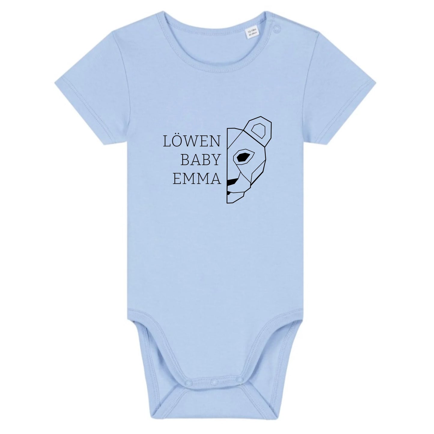 Löwen Baby - Bio Baby Body *personalisierbar (mit Namen)* Baby Body ST ST Blue-Soul