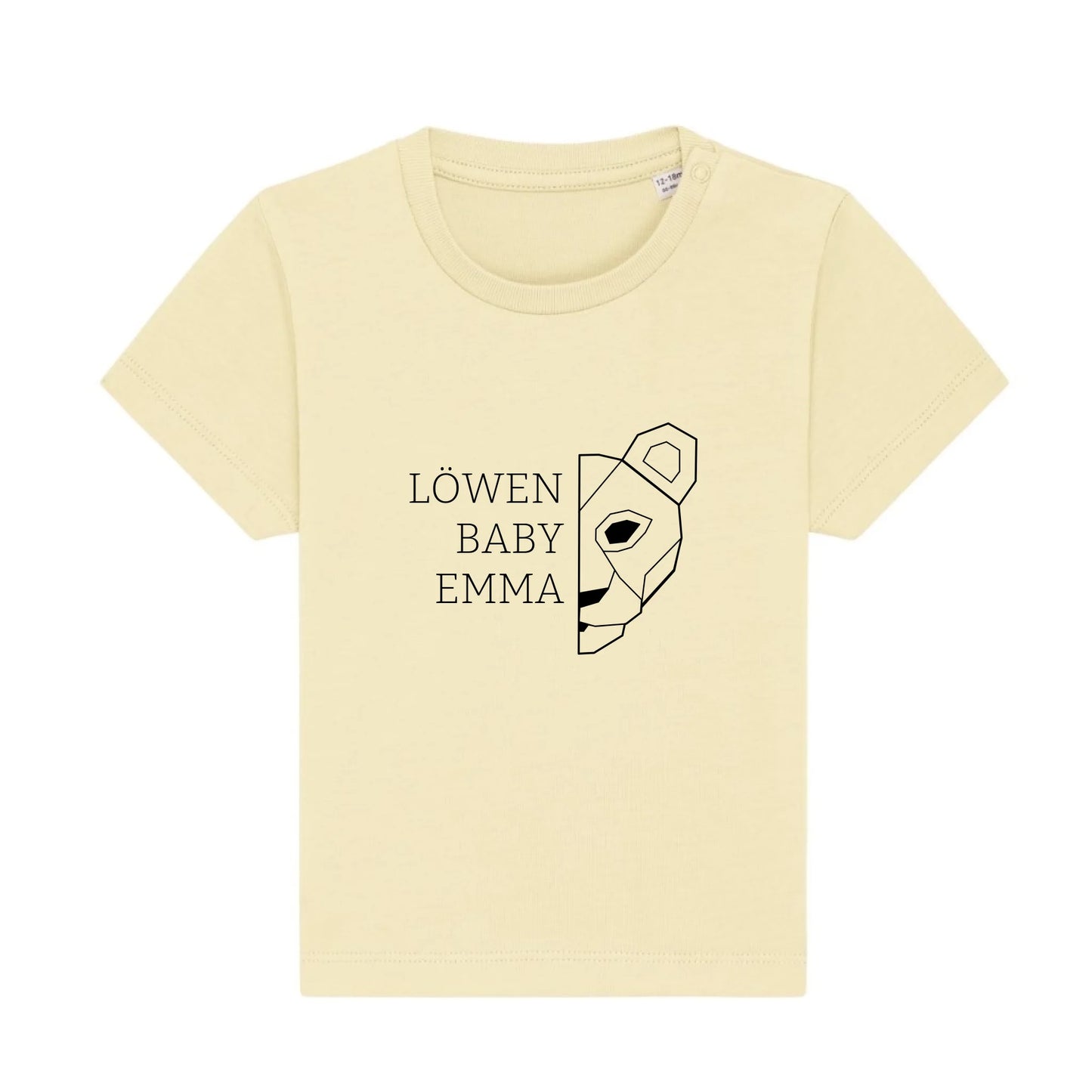 Löwen Baby - Bio Baby Shirt *personalisierbar (mit Namen)*