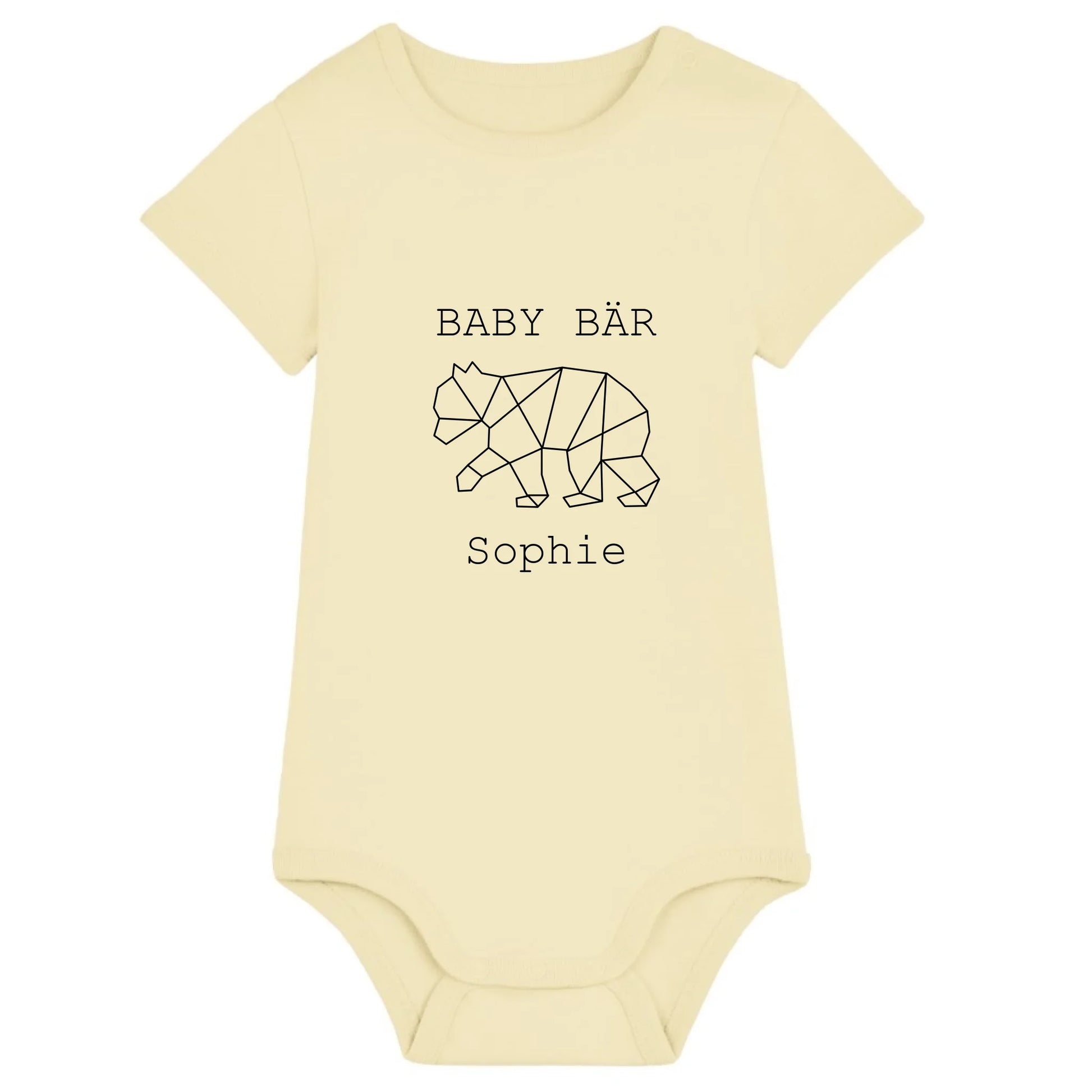 Baby Bär - Bio Baby Body *personalisierbar (mit Namen)* Baby Body ST ST Butter