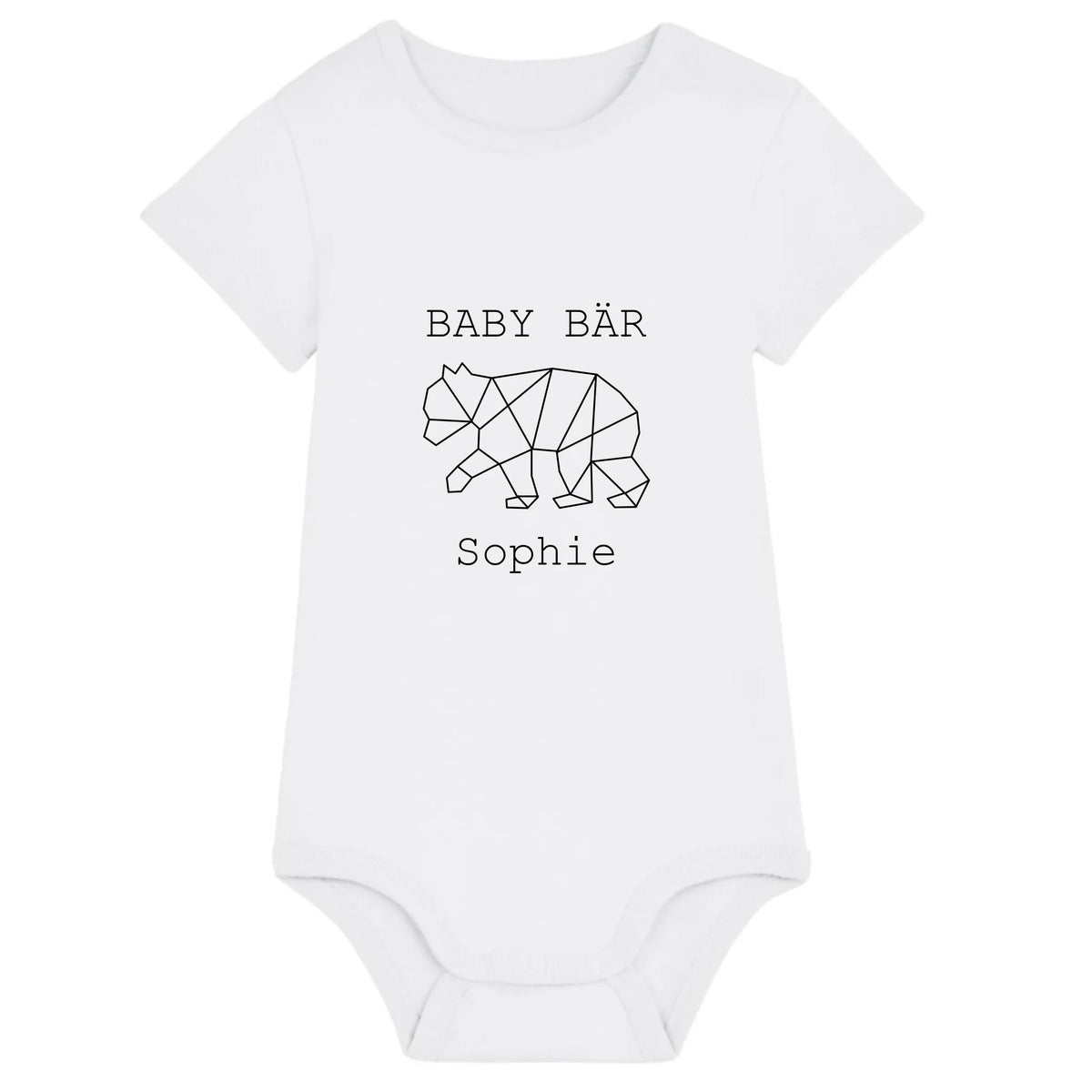 Baby Bär - Bio Baby Body *personalisierbar (mit Namen)* Baby Body ST ST White