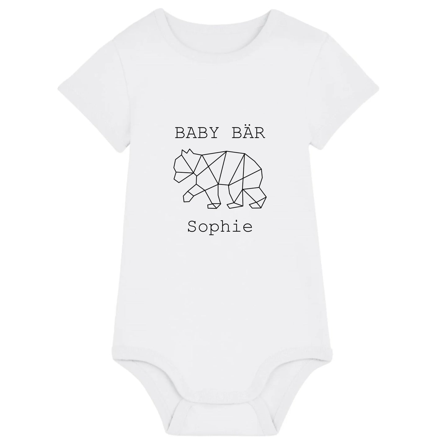 Baby Bär - Bio Baby Body *personalisierbar (mit Namen)* Baby Body ST ST White