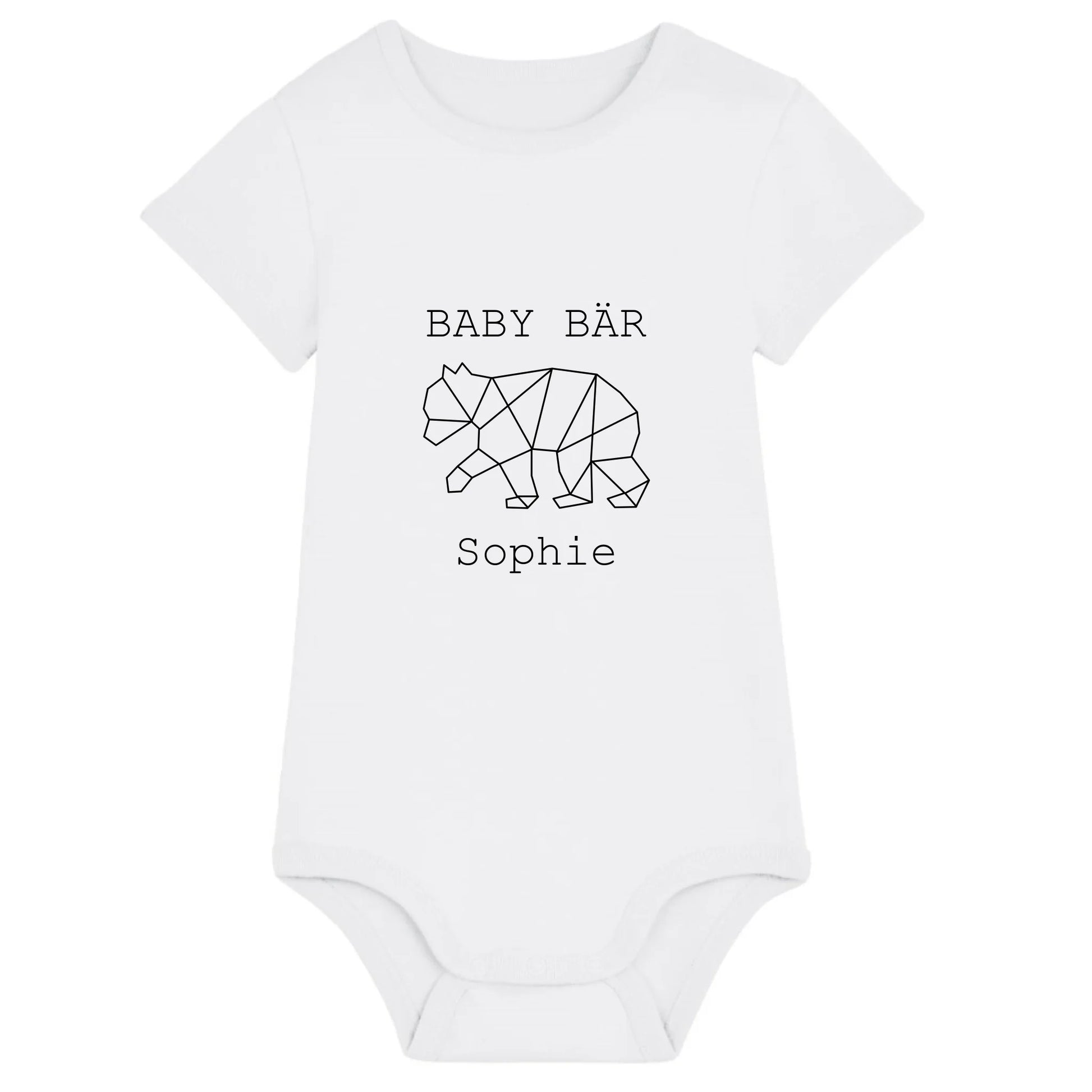 Baby Bär - Bio Baby Body *personalisierbar (mit Namen)* Baby Body ST ST White