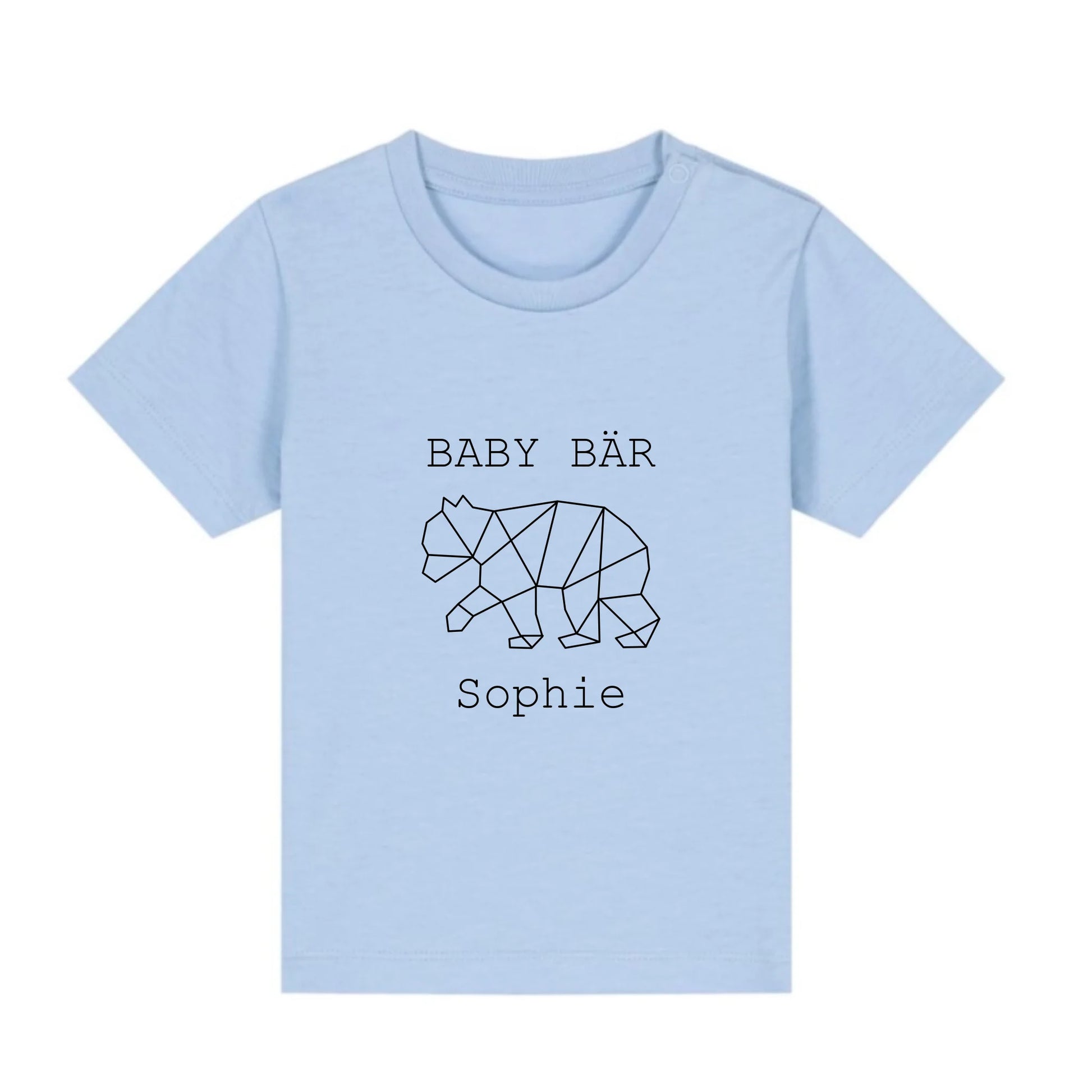 Baby Bär - Bio Baby Shirt *personalisierbar (mit Namen)* Baby Creator T-Shirt ST ST NEU Blue-Soul