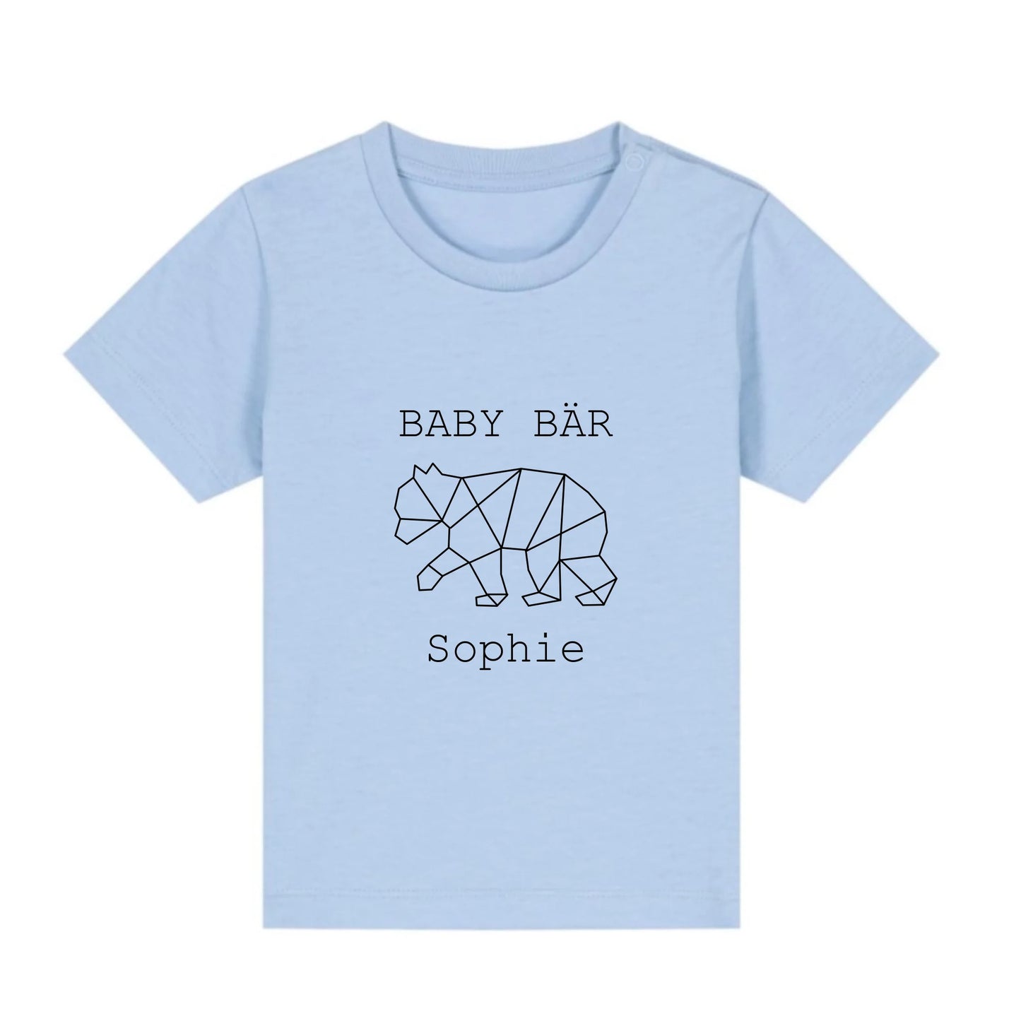 Baby Bär - Bio Baby Shirt *personalisierbar (mit Namen)* Baby Creator T-Shirt ST ST NEU Blue-Soul