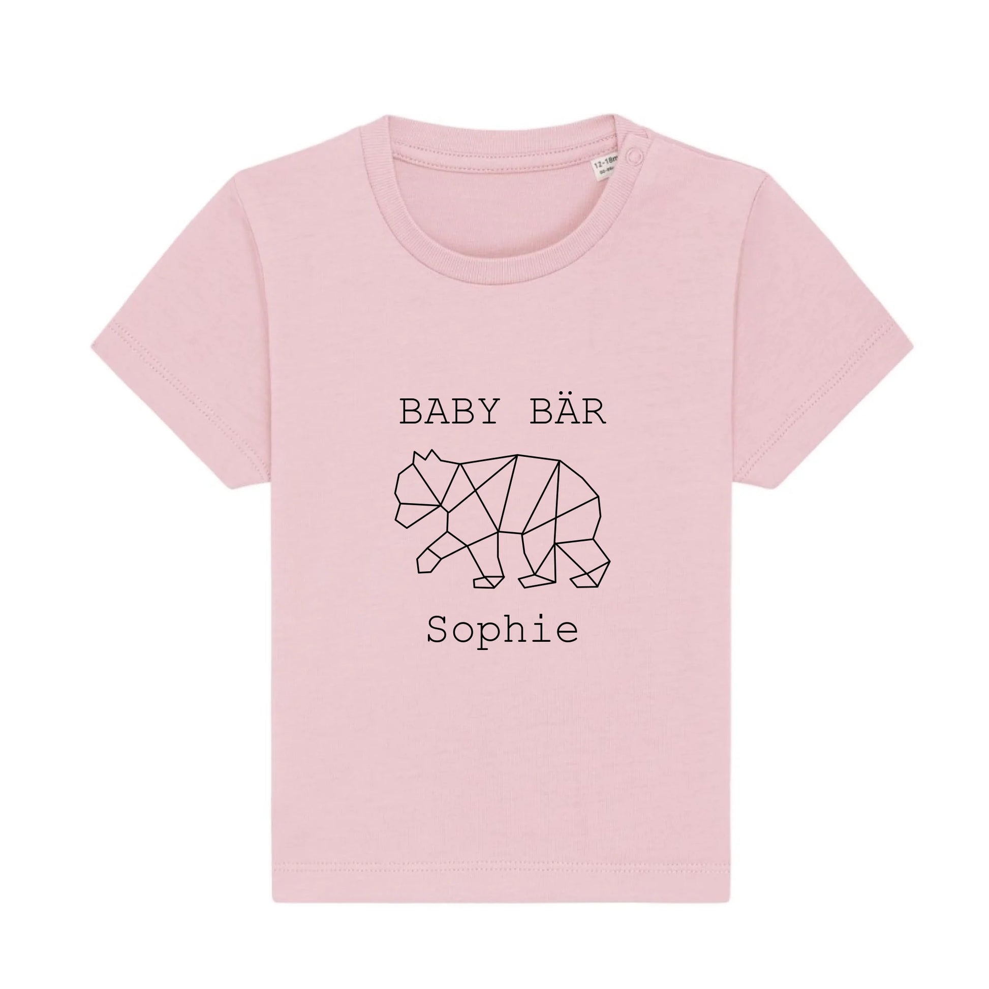 Baby Bär - Bio Baby Shirt *personalisierbar (mit Namen)* Baby Creator T-Shirt ST ST NEU Cotton-Pink