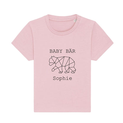 Baby Bär - Bio Baby Shirt *personalisierbar (mit Namen)* Baby Creator T-Shirt ST ST NEU Cotton-Pink