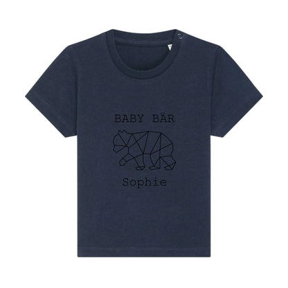 Baby Bär - Bio Baby Shirt *personalisierbar (mit Namen)* Baby Creator T-Shirt ST ST NEU French-Navy