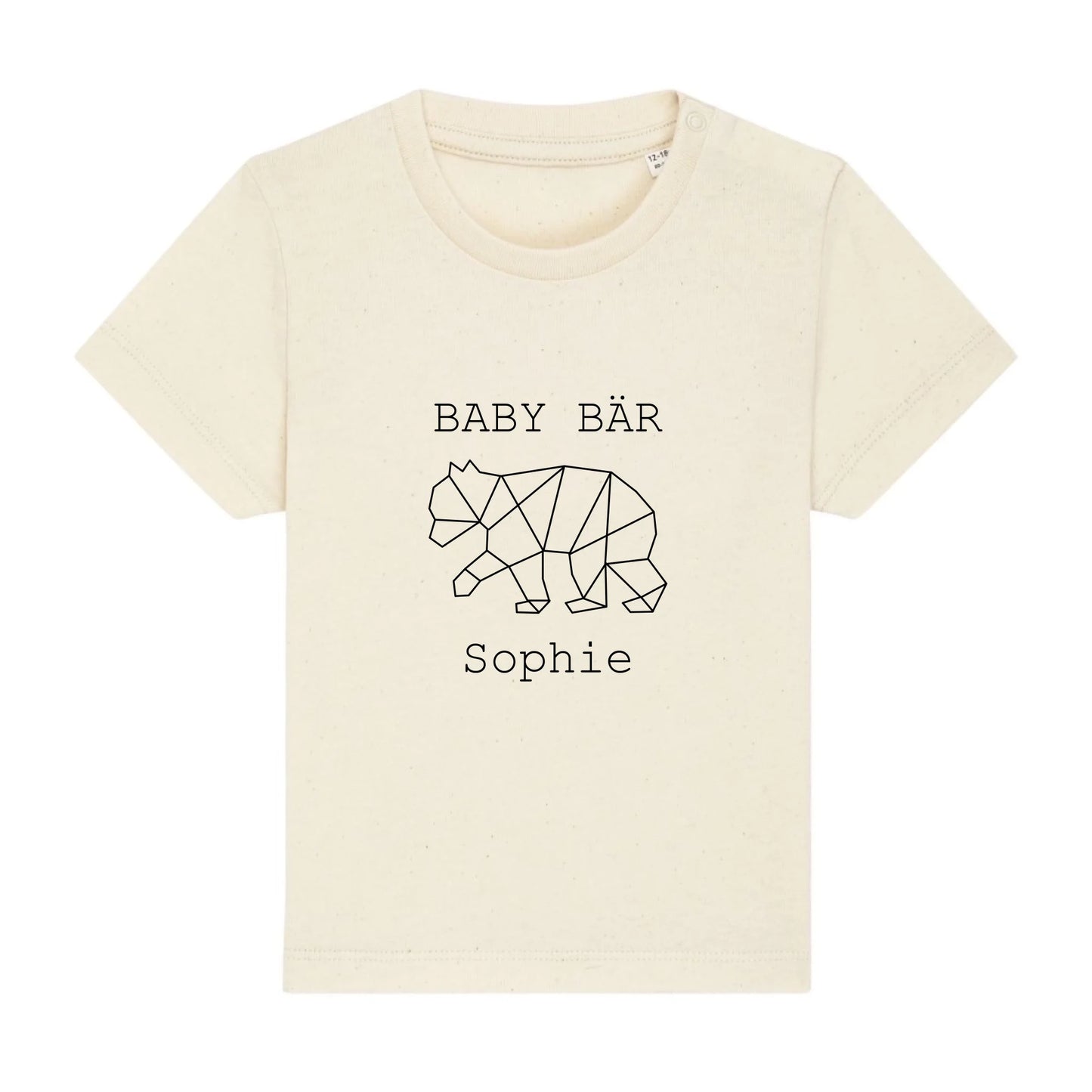 Baby Bär - Bio Baby Shirt *personalisierbar (mit Namen)* Baby Creator T-Shirt ST ST NEU Natural-Raw