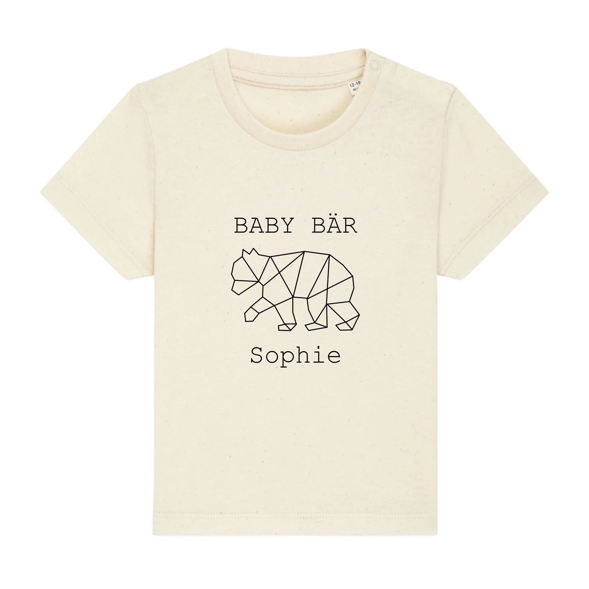 Baby Bär - Bio Baby Shirt *personalisierbar (mit Namen)* Baby Creator T-Shirt ST ST NEU Natural-Raw