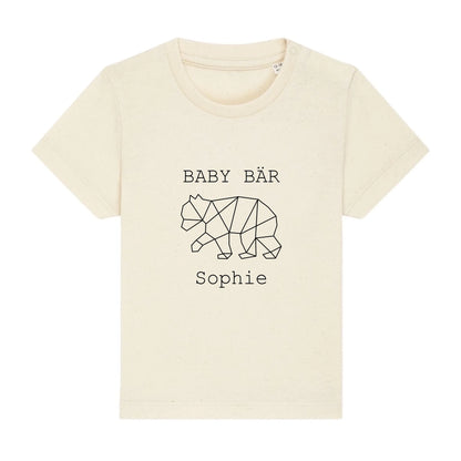 Baby Bär - Bio Baby Shirt *personalisierbar (mit Namen)* Baby Creator T-Shirt ST ST NEU Natural-Raw