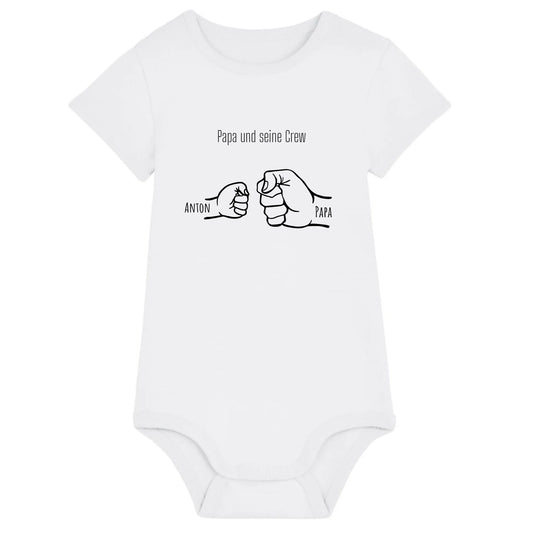 Papa und seine Crew - Bio Baby Body *personalisierbar* Baby Body ST ST White