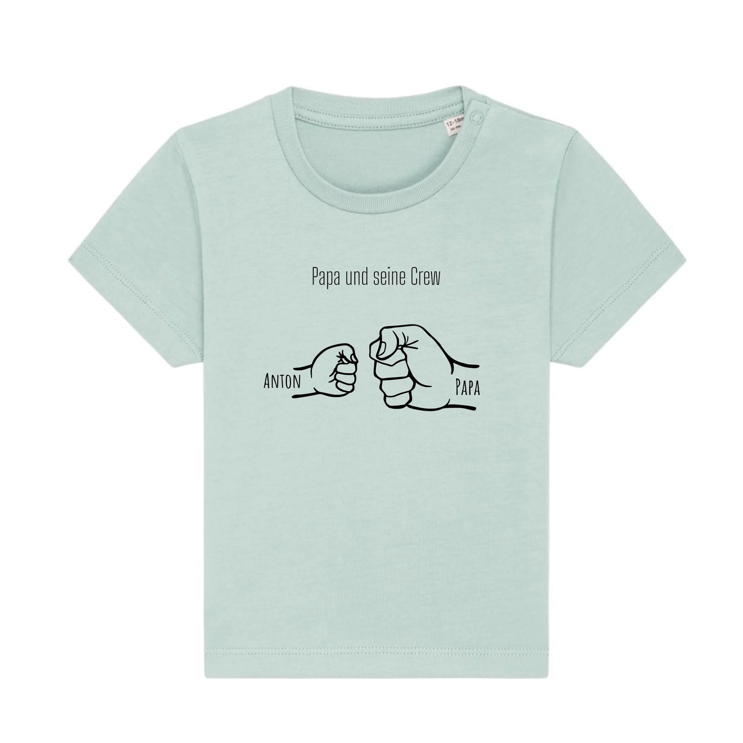 Papa und seine Crew - Bio Baby Shirt *personalisierbar* Baby Creator T-Shirt ST ST NEU