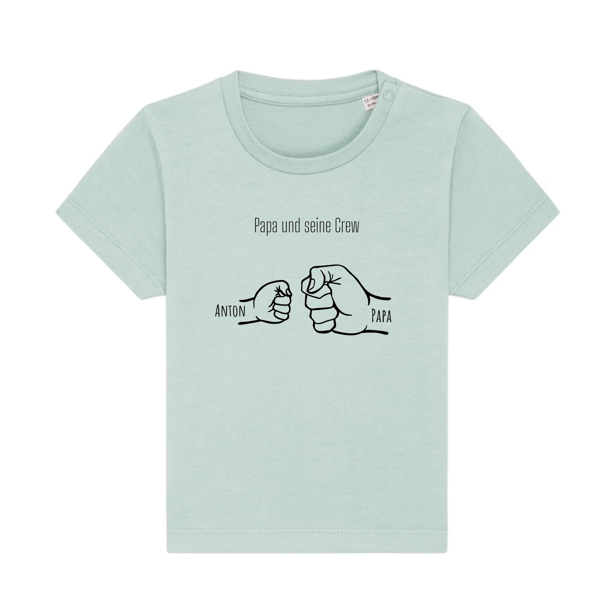 Papa und seine Crew - Bio Baby Shirt *personalisierbar* Baby Creator T-Shirt ST ST NEU